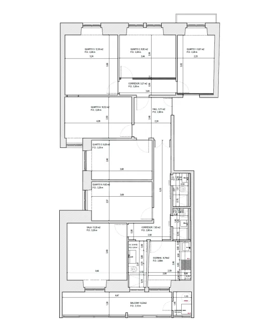 T6 com 130m2 Vista Rio à Rua da Junqueira - Belém