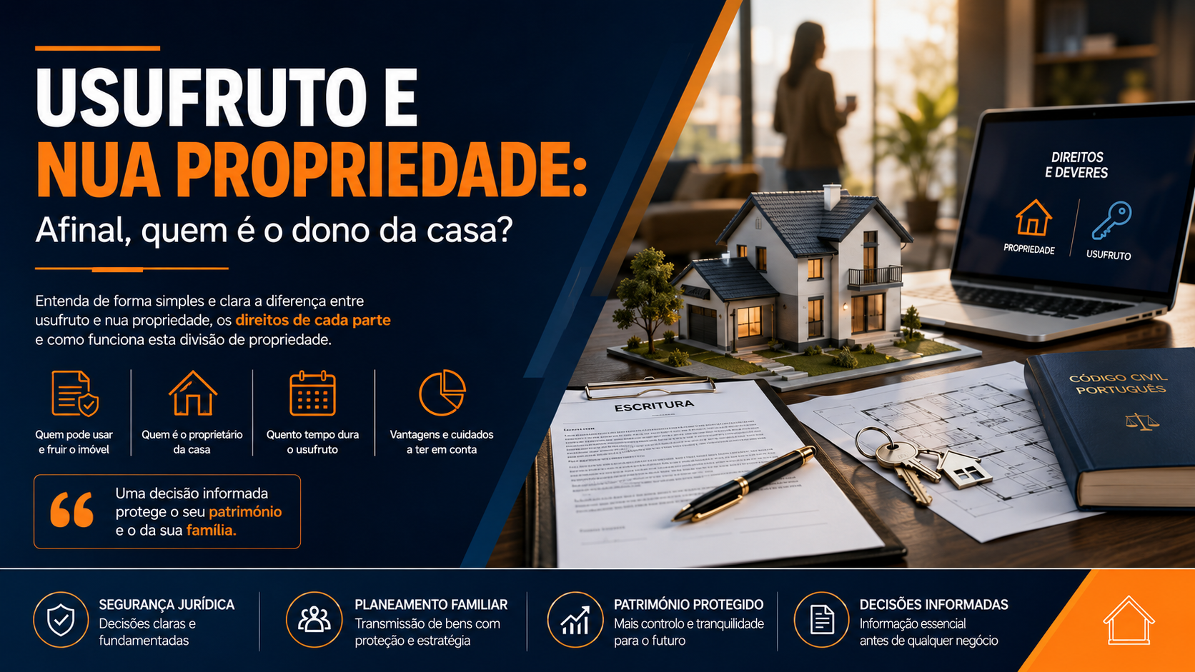 Usufruto e Nua Propriedade: afinal, quem é o dono da casa?