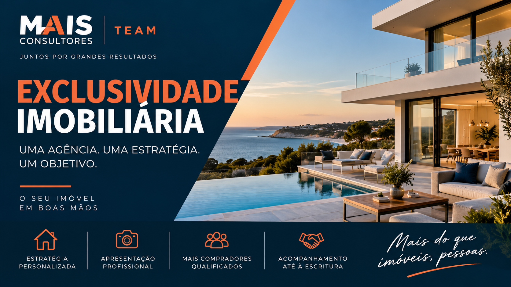 EXCLUSIVIDADE IMOBILIÁRIA — UMA AGÊNCIA. UMA ESTRATÉGIA. UM OBJETIVO.