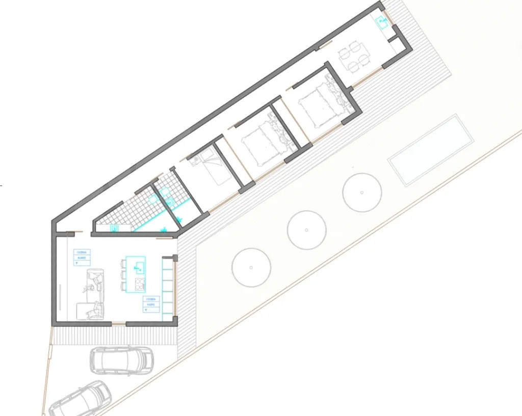 Warehouse with approved project for dream 3-bedroom villa with pool