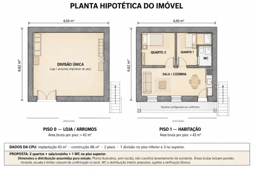 Moradia para recuperar centro Sao Miguel de Acha