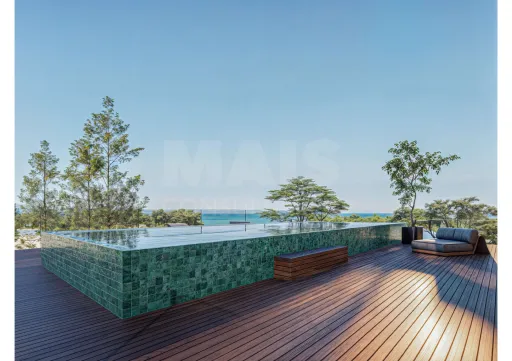 Top new 3-bedroom apartment with communal rooftop pool