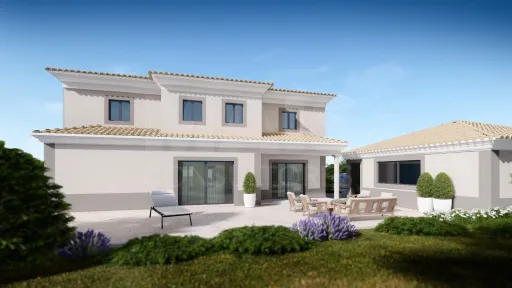 Moradia T4 nova com piscina em terreno de 2200m2