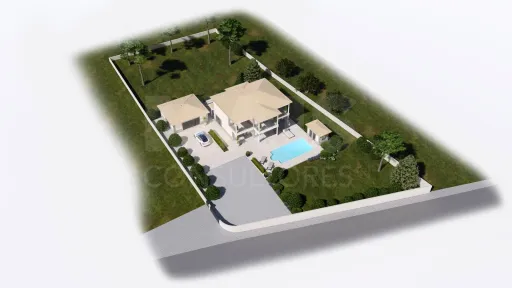 Moradia T4 nova com piscina em terreno de 2200m2