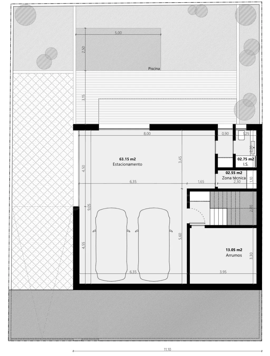 Moradia Geminada T4 + 1 com Piscina Famões