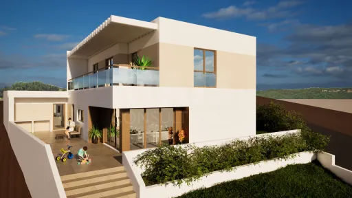 4 bedroom villa with garden and garage!