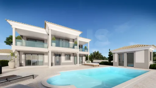 Moradia T4 nova com piscina em terreno de 2200m2