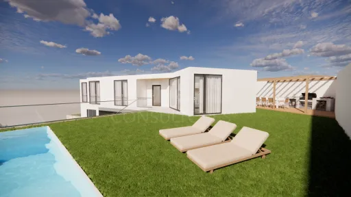 Moradia V3  moderna com piscina, vista de campo e excelente localização  Matas – Lourinhã