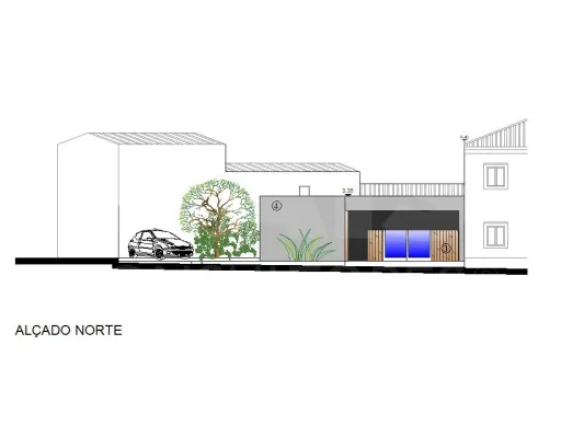 Moradia T2 contemporânea.