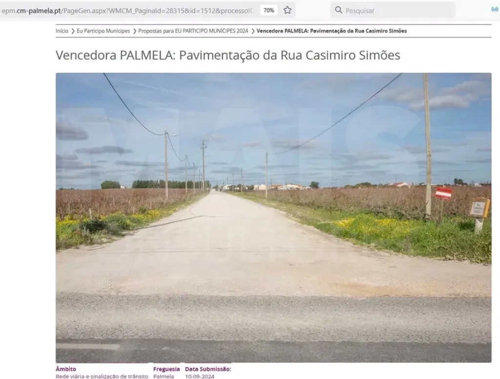 Terreno rústico 6.000m2 situado em Lau-Palmela