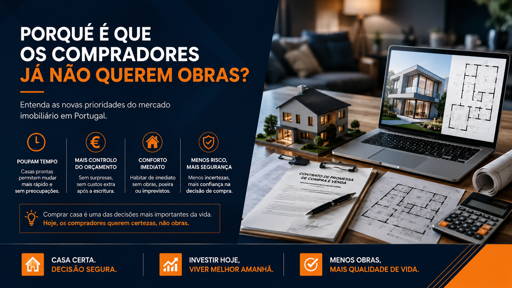 Porque é que os compradores já não querem obras?