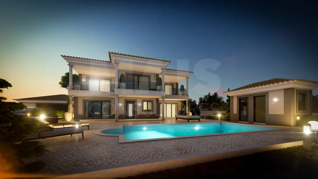 Moradia T4 nova com piscina em terreno de 2200m2