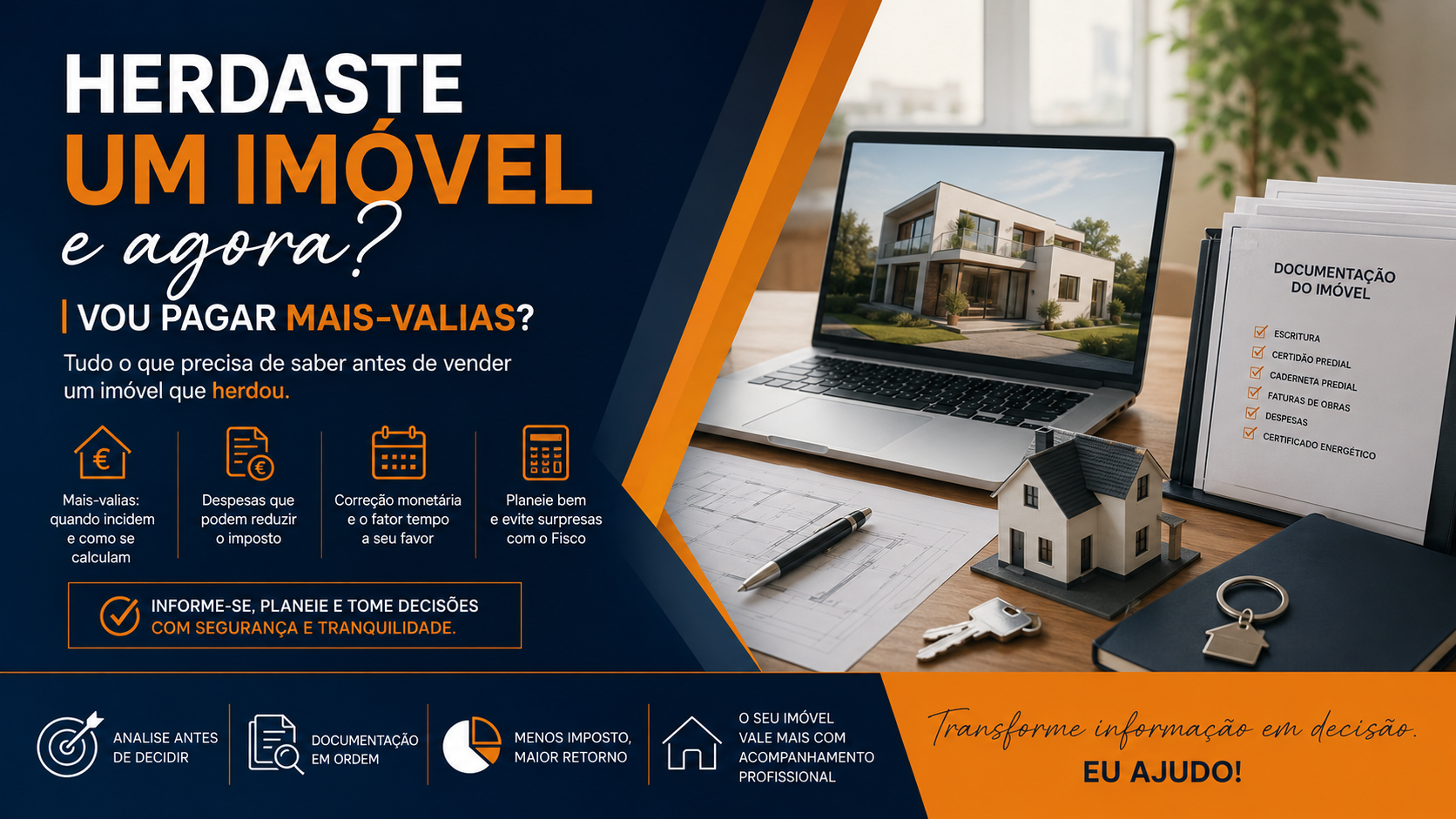Herdaste um imóvel… e agora? Vou pagar mais-valias?