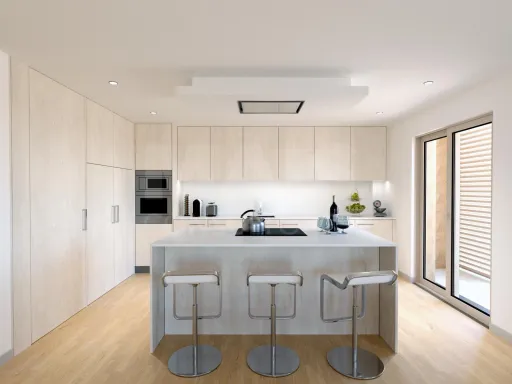Apartamento T3 com garagem box e varanda.