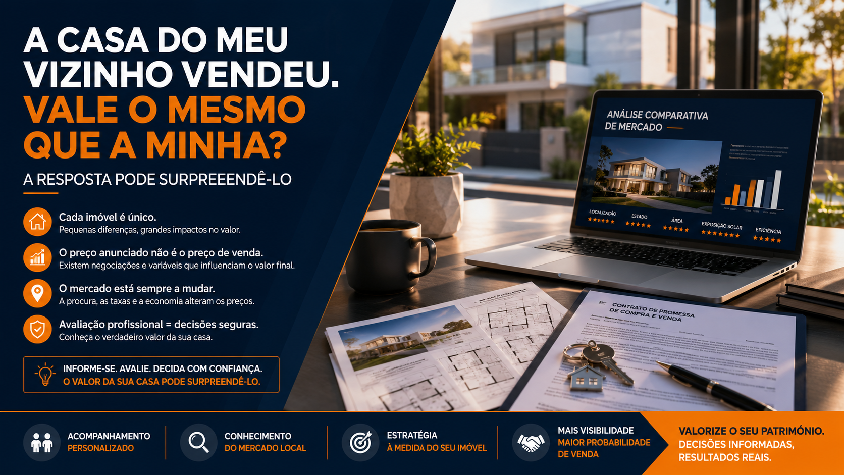 A casa do meu vizinho vendeu. Vale o mesmo que a minha? A resposta pode surpreendê-lo