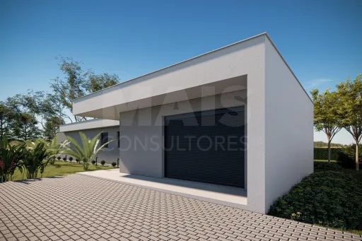 Moradia Térrea T3 Contemporânea com Piscina e Garagem