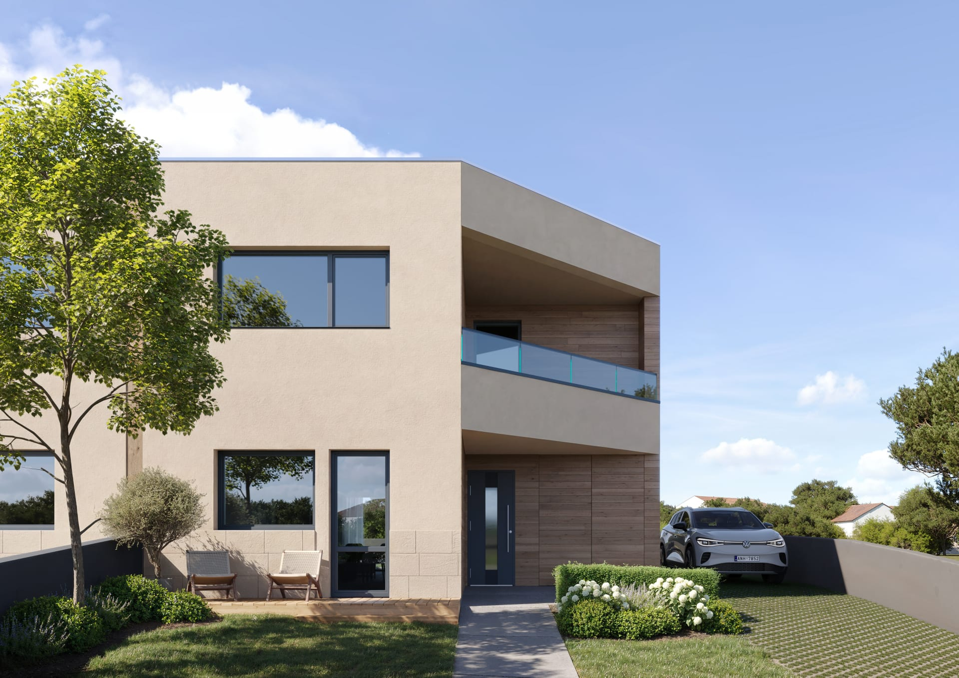 Moradia T3+1 Geminada c/ 1 Suite, Jardim, Parqueamento e Piscina! (LT1)