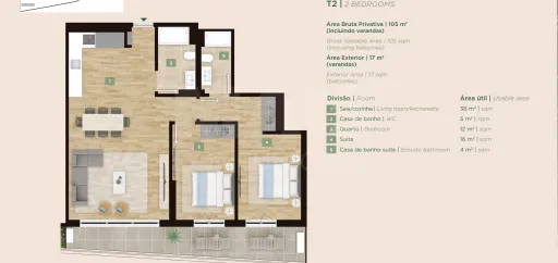 T2 Edifício Vista Mirear