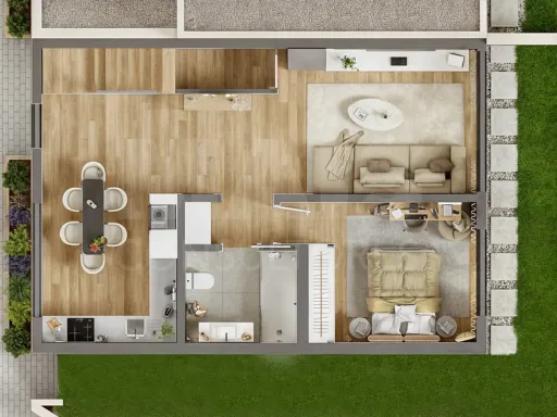 New 2 bedroom house in Mafra with 1 parking space