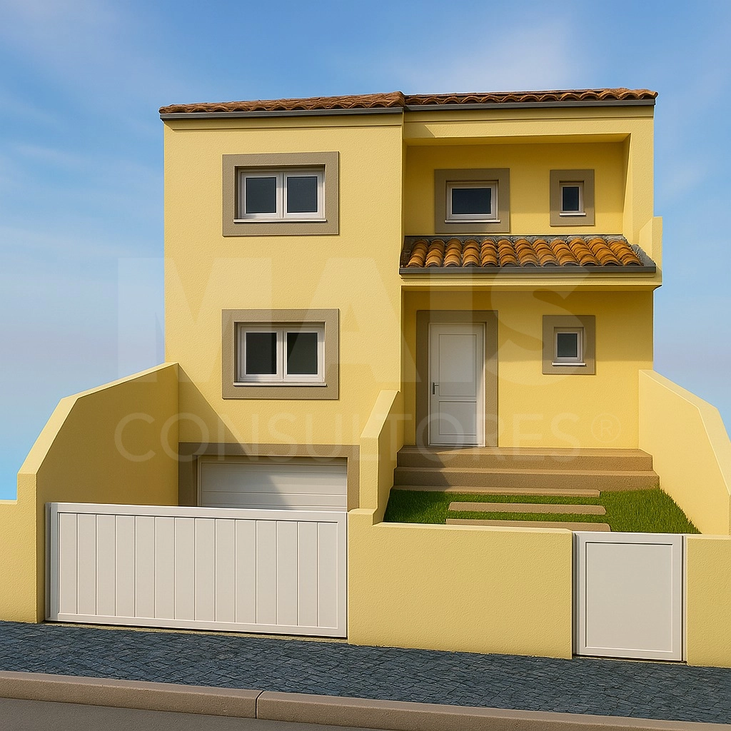 New 3 Bedroom Semi-Detached House with Garage, Garden and Balconies - Caldas da Rainha