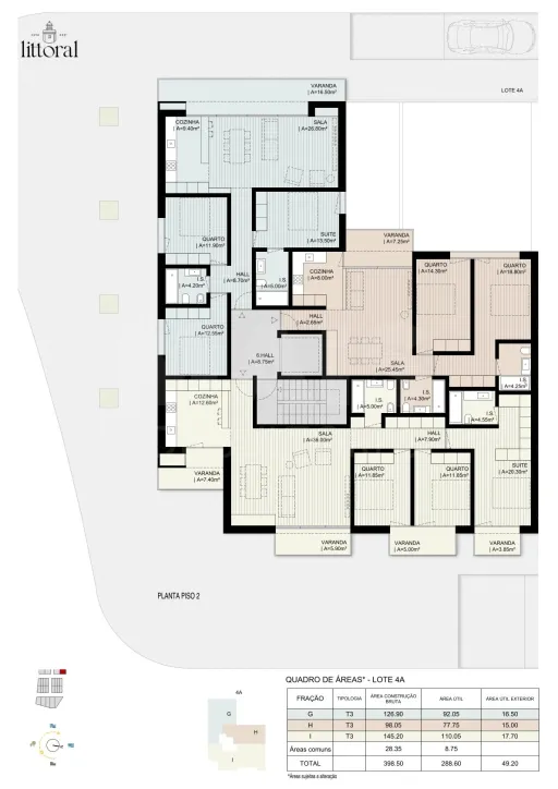 Lote com projeto para edifício de 9 apartamentos