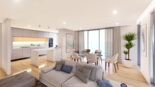 Apartamento T3 novo em prédio com piscina na Consolação