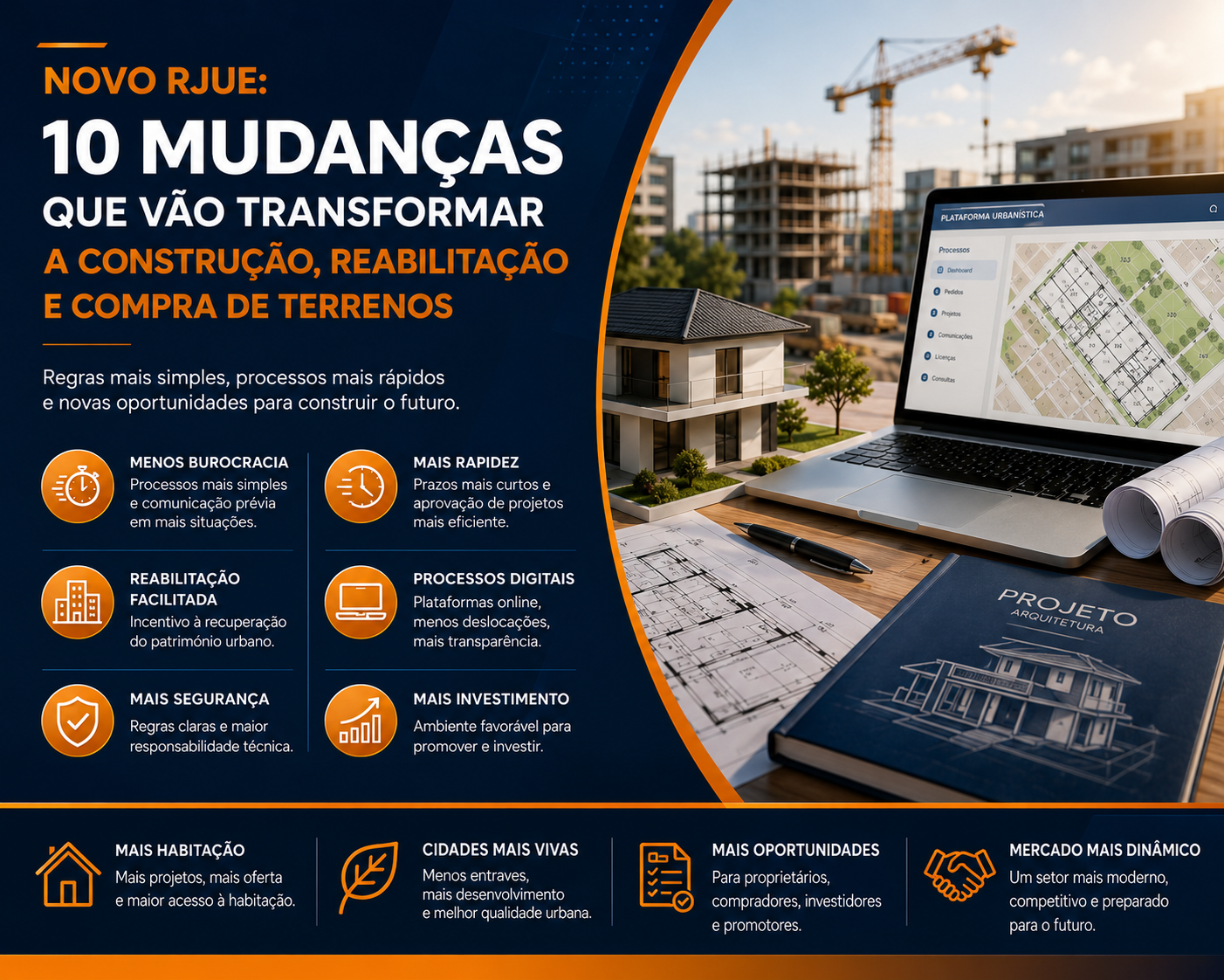 Novo RJUE: 10 Mudanças que Vão Transformar a Construção, Reabilitação e Compra de Terrenos em Portugal
