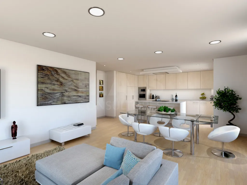 Apartamento T3+1 com varanda, terraço e garagem box no Montijo.