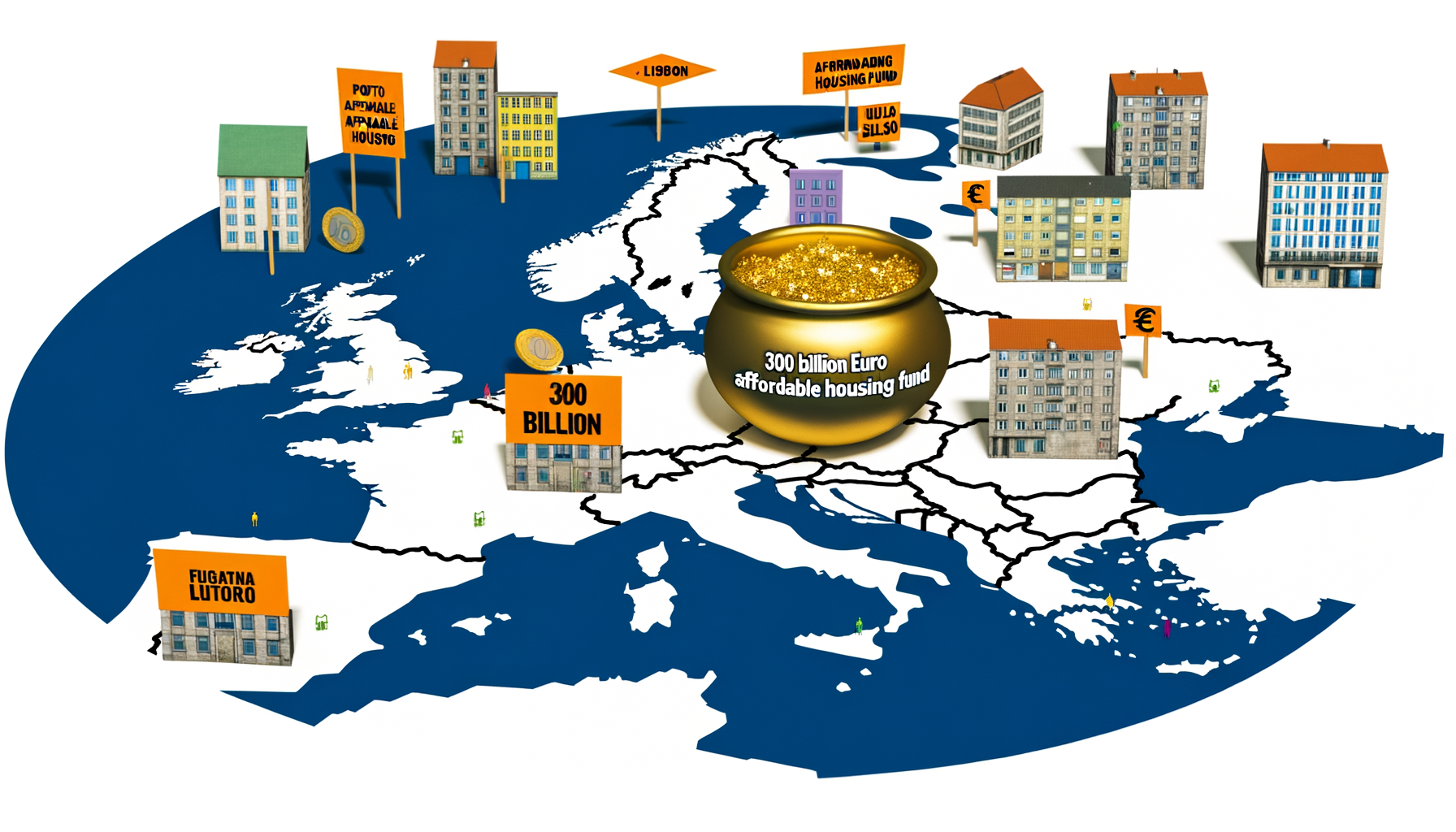 Descubra como 15 cidades europeias, incluindo Lisboa, estão a lutar por um Fundo de Habitação Acessível de 300 Mil Milhões de Euros!