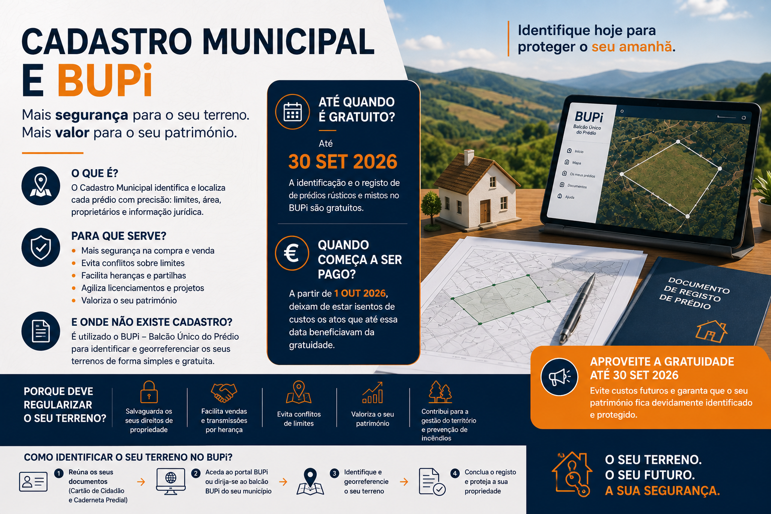 Cadastro Municipal e BUPi