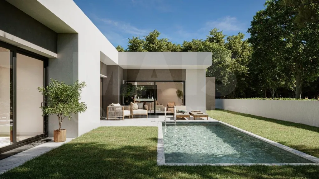 Moradia T3 Térrea Contemporânea com Piscina – Foz do Arelho