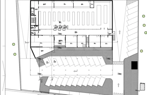Prédio Comercial no Porto Paços de Ferreira para Mercado e Lojas Construção Nova